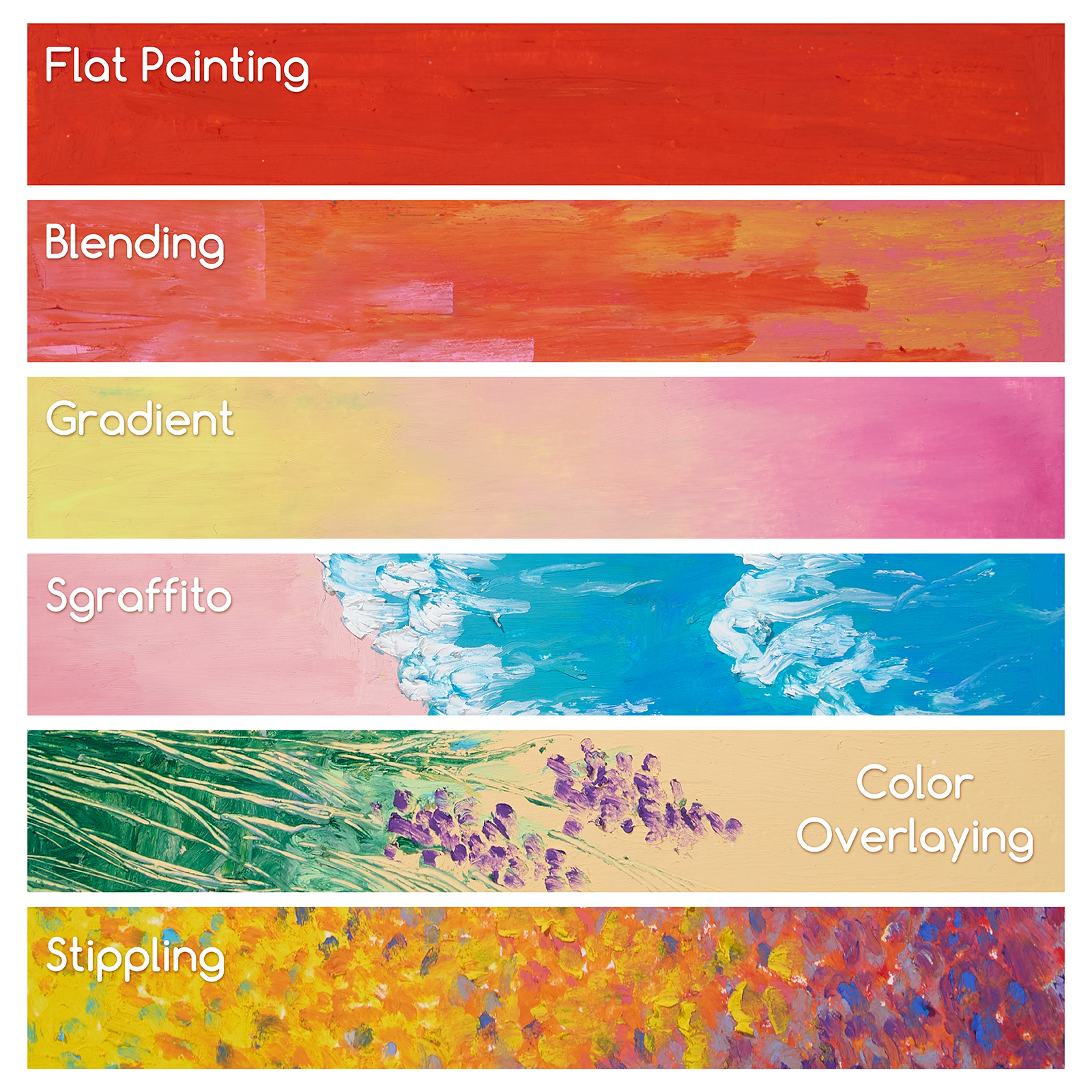 MEEDEN 48 Colors Square Oil Pastels Set for Artists