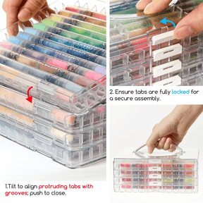 MEEDEN Dual Tip Acrylic Paint Marker Set (48, 96 & 120 Colors)