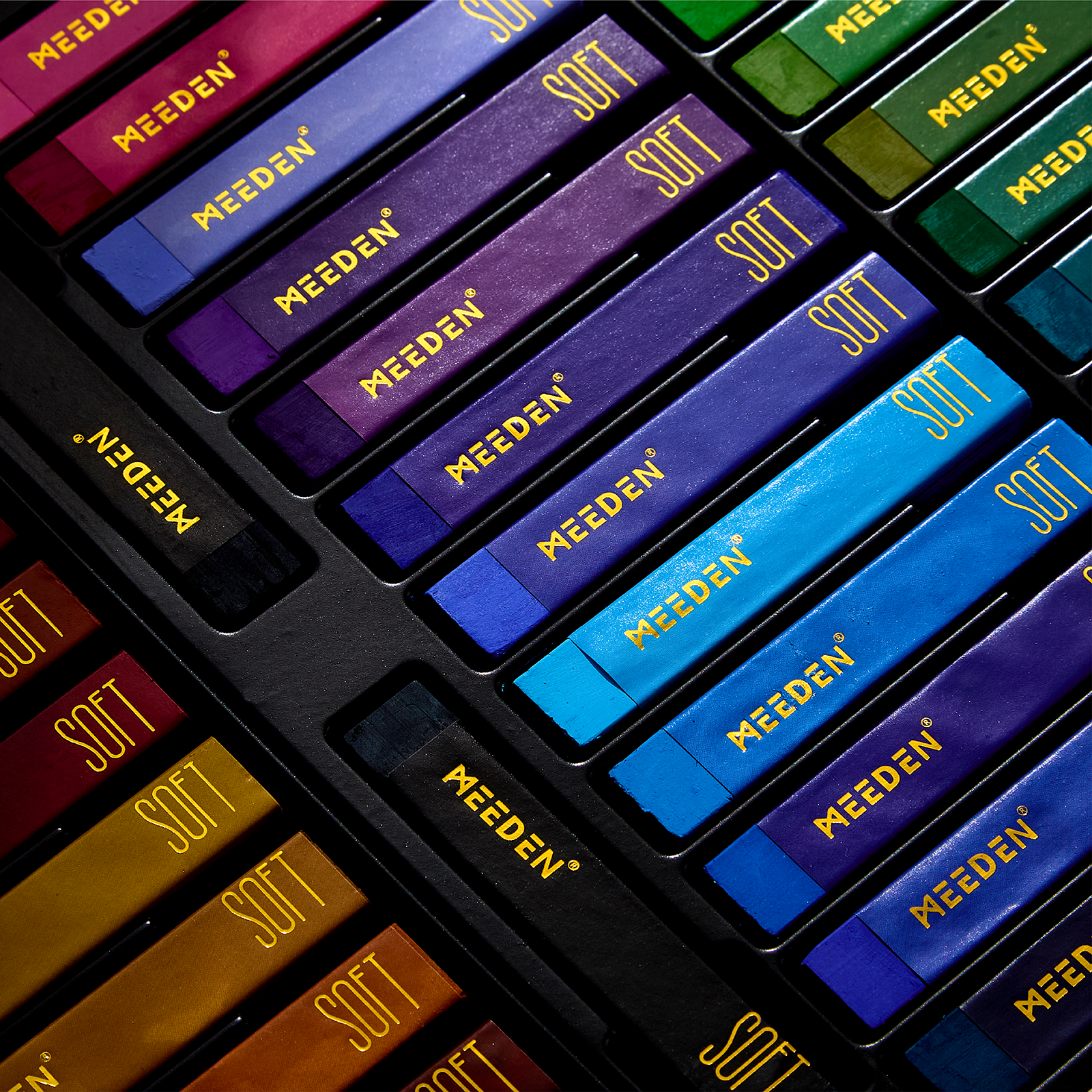 MEEDEN 48-color artist square oil pastels