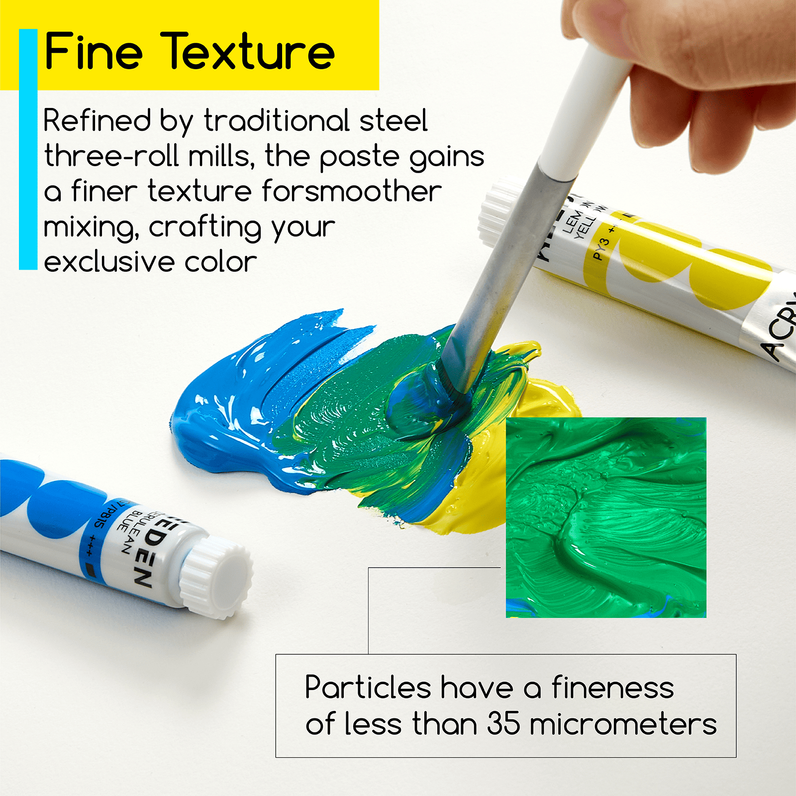 MEEDEN Acrylic Paint Set, 24 Tubes, 12 ml / 0.41 oz