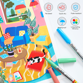 MEEDEN Soft Brush Tip Acrylic Paint Marker