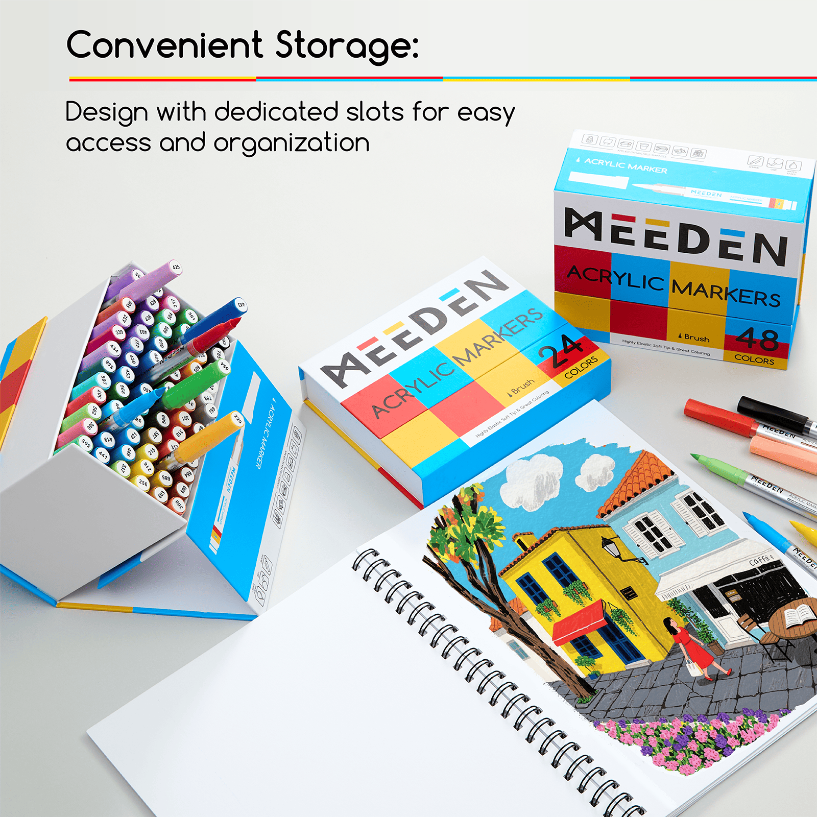 MEEDEN Soft Brush Tip Acrylic Paint Marker