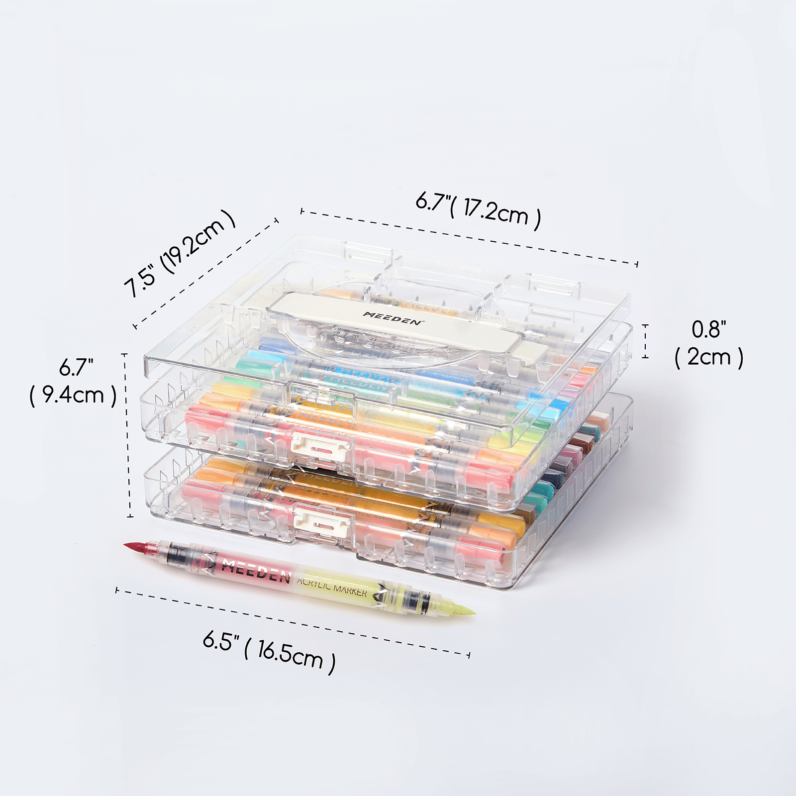 MEEDEN Dual Tip Acrylic Paint Marker Set (48, 96 & 120 Colors)