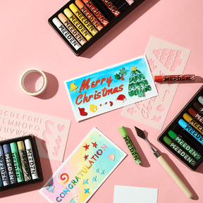 MEEDEN Soft Oil Pastel Set: 77-Piece Kit with 64 Colors, Paper & Art Tools