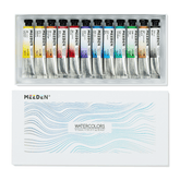 MEEDEN Artist Grade Watercolor Paint Set – 12 Colors x 15ml Tubes