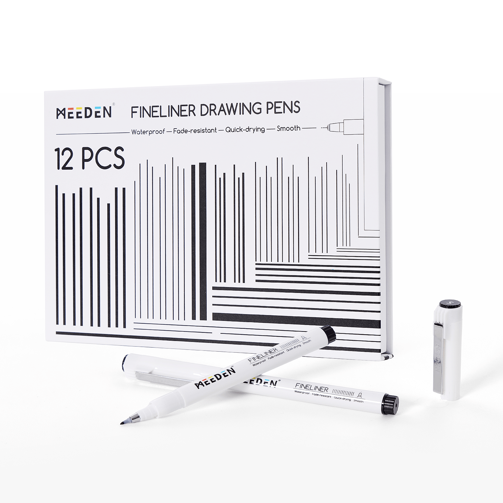 MEEDEN Micro Fineliner Drawing Pens: 12-Size Fine Liner Pen Set