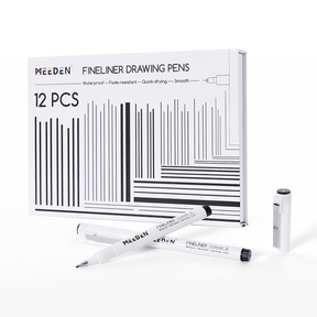 MEEDEN Micro Fineliner Drawing Pens: 12-Size Fine Liner Pen Set