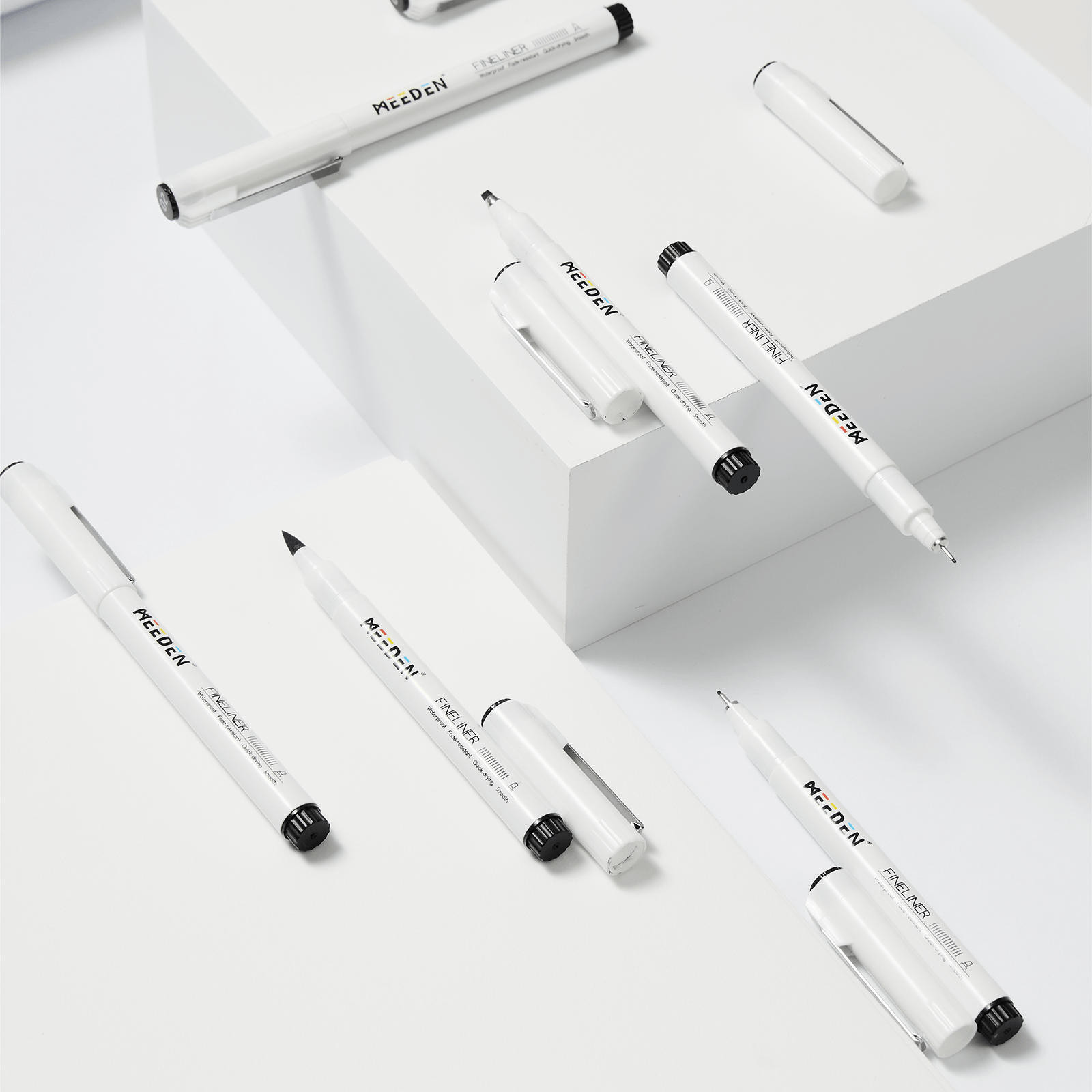 MEEDEN Micro Fineliner Drawing Pens: 12-Size Fine Liner Pen Set