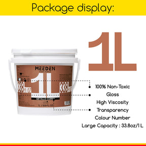 MEEDEN Studio Acrylic Paint,  Metallic Copper Acrylic Paint, 1 L / 33.8 oz