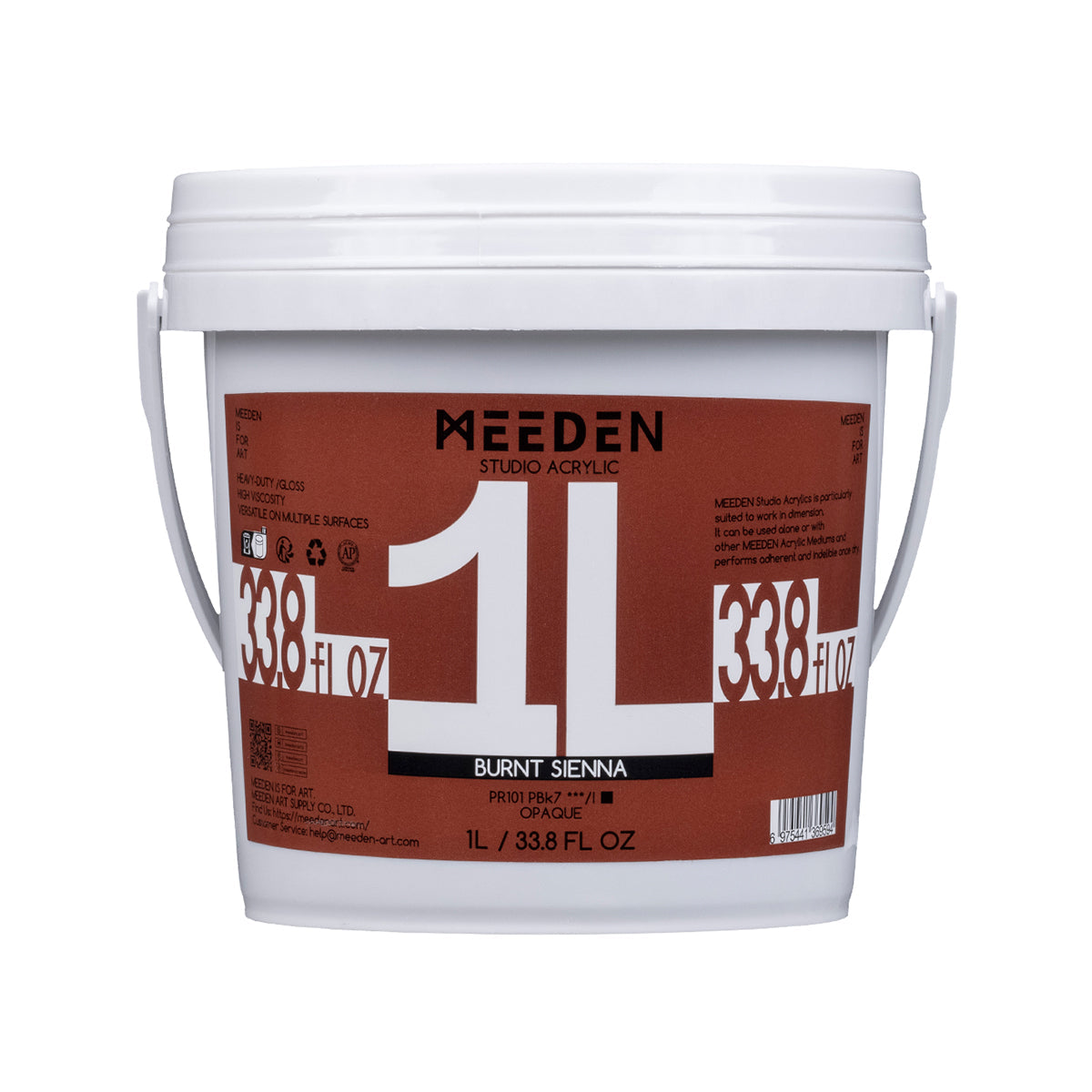 MEEDEN Studio Heavy Body Acrylic Paint – 1L (33.8 oz), 24 Colors