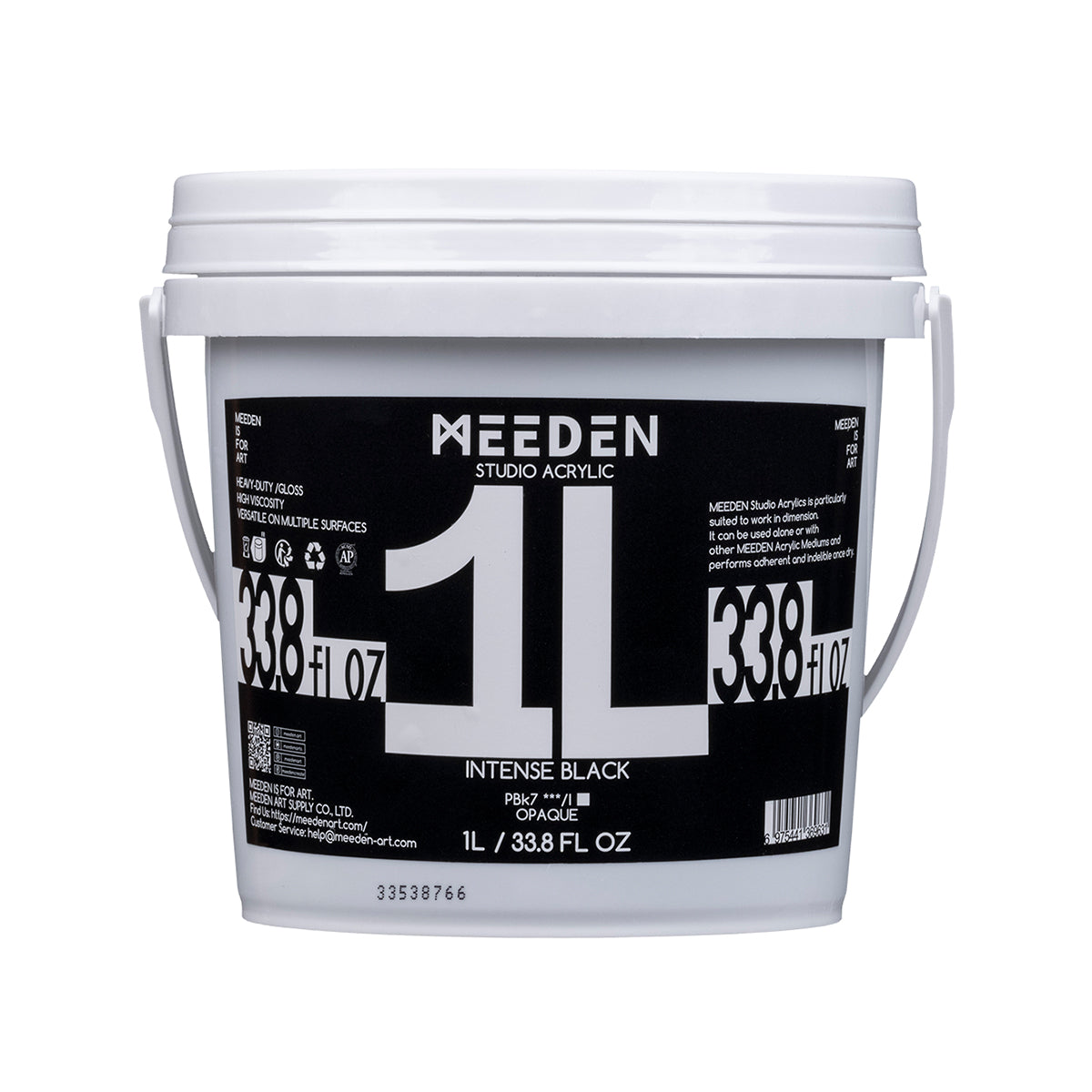 MEEDEN Studio Heavy Body Acrylic Paint – 1L (33.8 oz), 24 Colors
