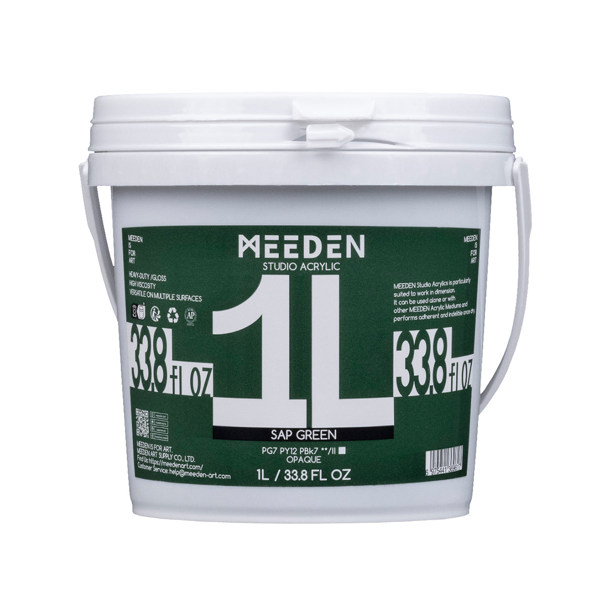 MEEDEN Studio Heavy Body Acrylic Paint – 1L (33.8 oz), 24 Colors