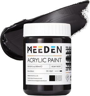 MEEDEN Mars Black Acrylic Paint: 300ml/ 10oz-PTA-1078-791