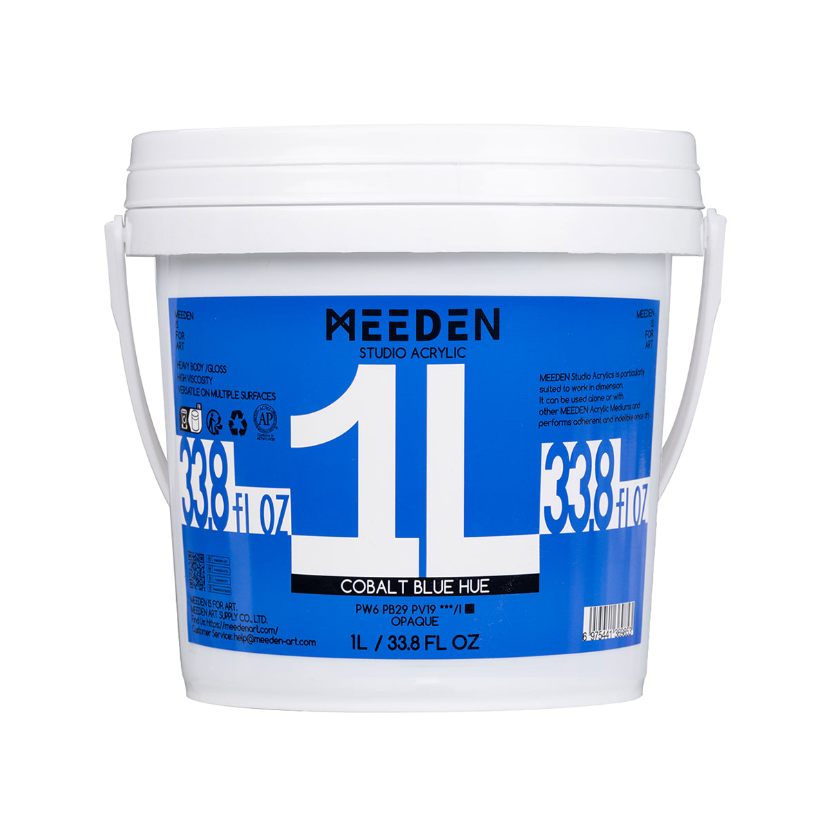 MEEDEN Studio Heavy Body Acrylic Paint – 1L (33.8 oz), 24 Colors