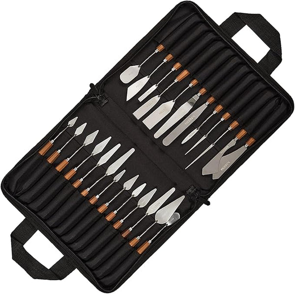 MEEDEN 25-Piece Artist Palette Knife Set with Stainless Steel Blades