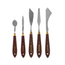 MEEDEN Stainless Steel Palette Knife Set - 5 Pieces for Painting & Mixing