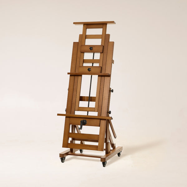MEEDEN Deluxe Studio Large Rocker Crank Heavy Duty Artist Easel-Light Walnut-DHJ-12