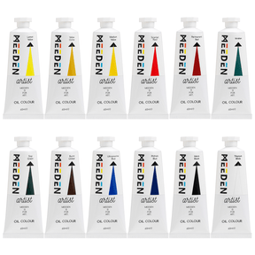 MEEDEN Artist Grade Oil Paint - 60ml/2oz, 12 Tubes