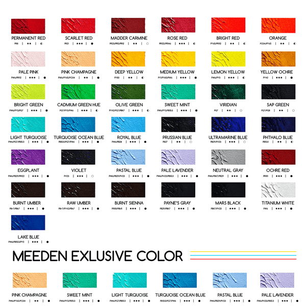 MEEDEN Artist Grade Oil Paint - 60ml/2oz Tube