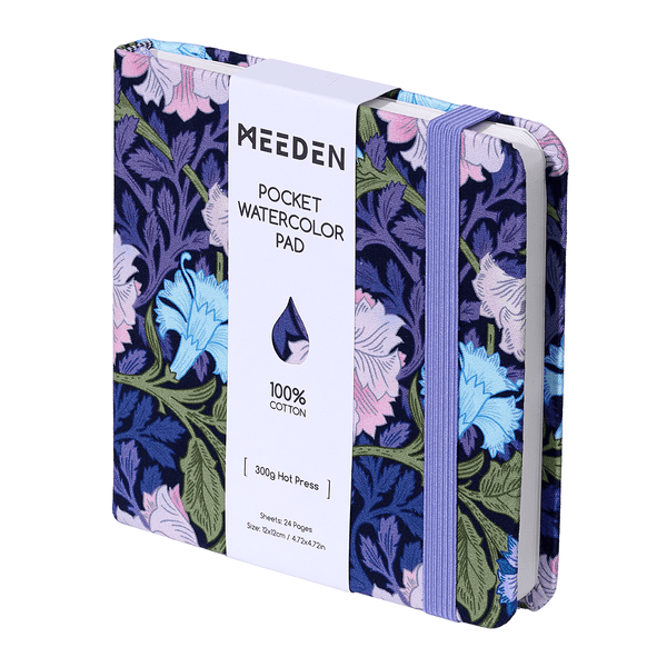 MEEDEN 100% Cotton Watercolor Journal, Hot-Pressed Travel Sketchbook