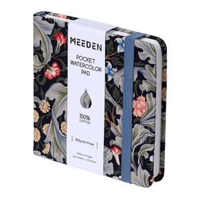 MEEDEN 100% Cotton Watercolor Journal, Hot-Pressed Travel Sketchbook