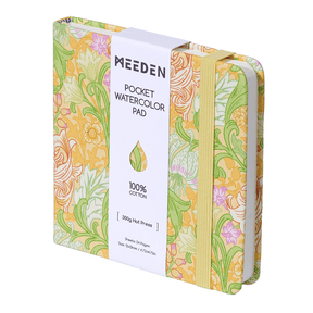 MEEDEN 100% Cotton Watercolor Journal, Hot-Pressed Travel Sketchbook