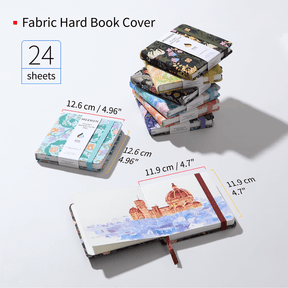 MEEDEN 100% Cotton Watercolor Journal, Hot-Pressed Travel Sketchbook