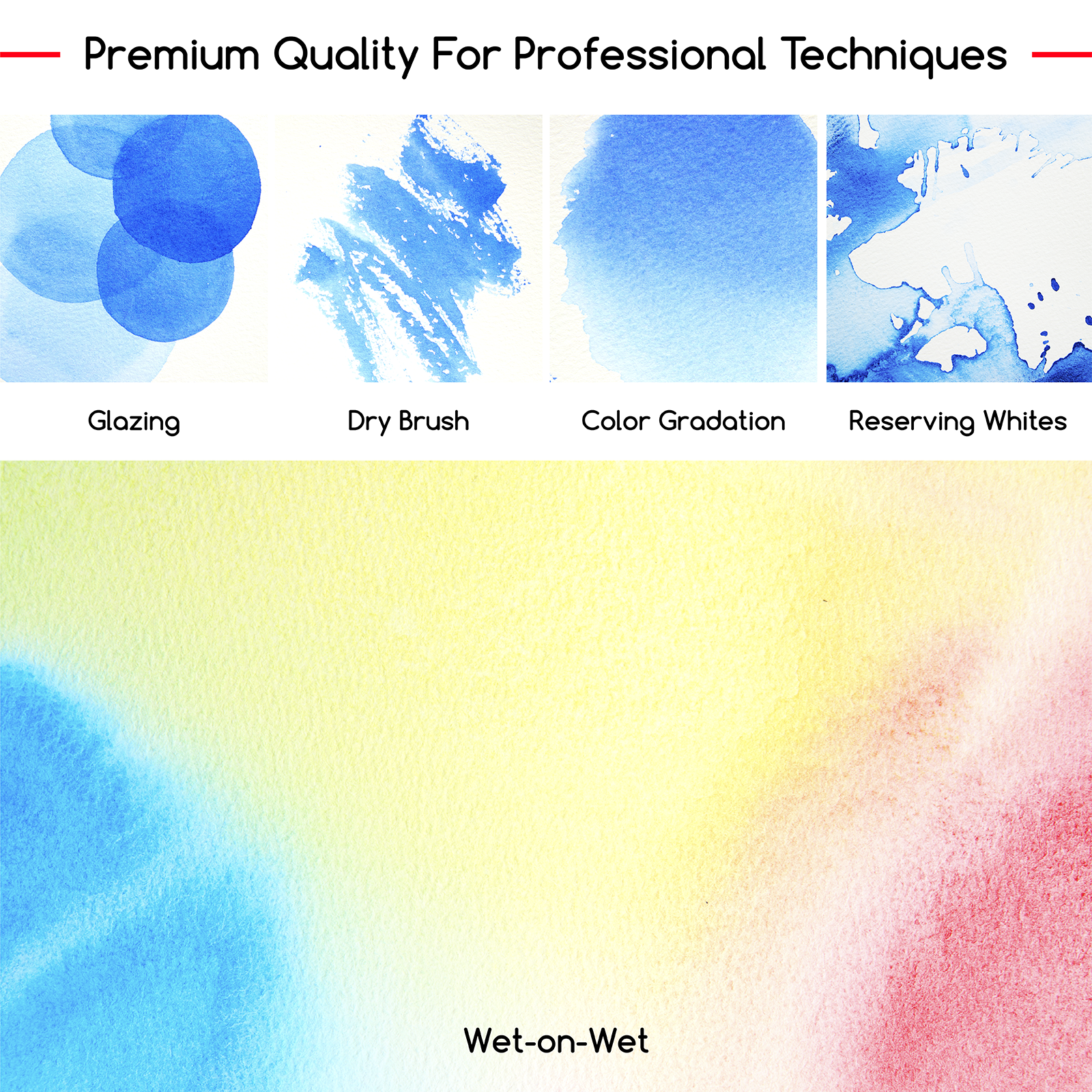 MEEDEN Professinal Watercolor Paint Set: 24 Colors Semi