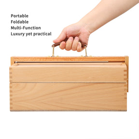 Wooden Art Supply Storage Box-HBX-7