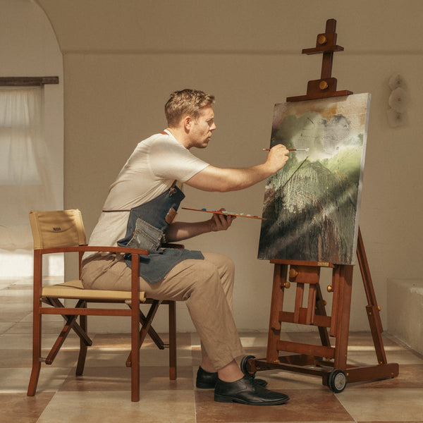 MEEDEN Pro Versatile Assembly-Free Beech Wood Painting Easel- W14 Pro