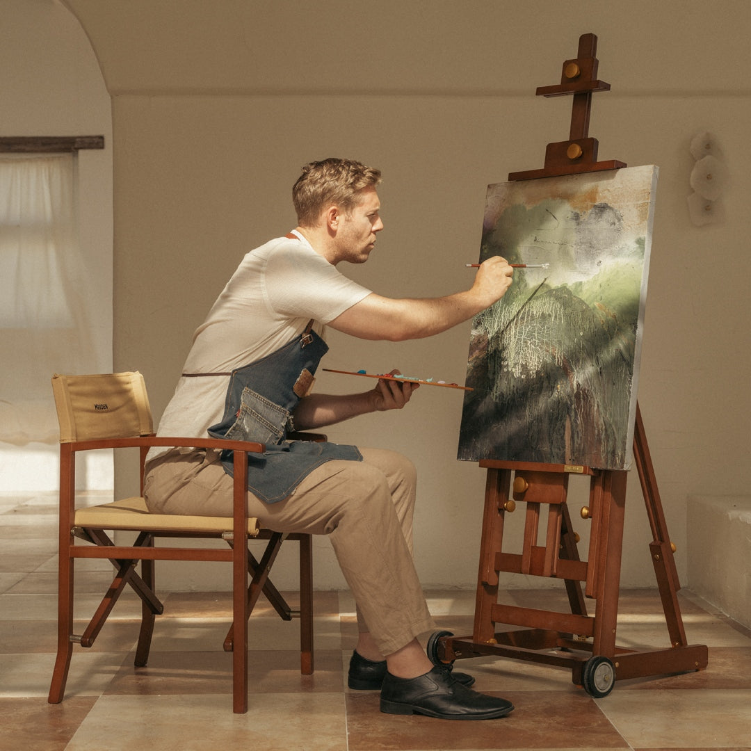 MEEDEN Pro Versatile Assembly-Free Beech Wood Painting Easel- W14 Pro
