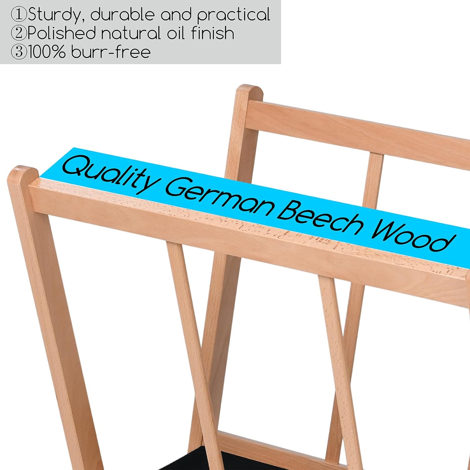 MEEDEN Wooden Large Print Rack with Castors