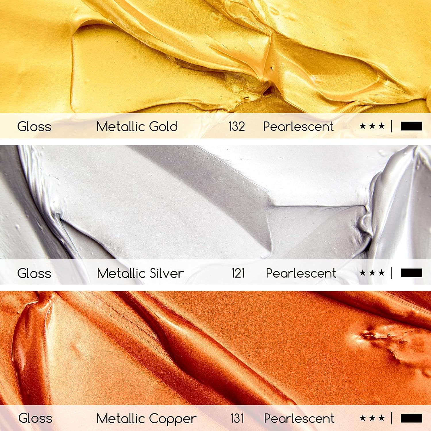 MEEDEN Metallic Copper Acrylic Paint: 10.1oz / 300ml