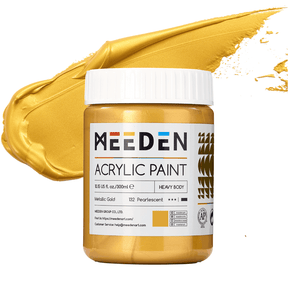 MEEDEN Heavy Body Metallic Acrylic Paint Set, 3 x 300ml