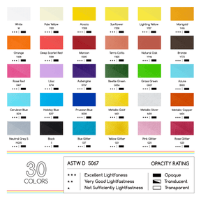 MEEDEN Acrylic Markers Set - 30 Colors, Paint Pens with Reversible Medium & Fine