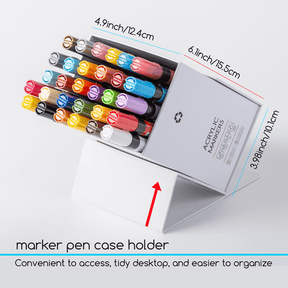 MEEDEN Acrylic Markers Set - 30 Colors, Paint Pens with Reversible Medium & Fine