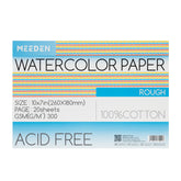 MEEDEN 100% Cotton Watercolor Paper Pad – Cold Press, Hot Press & Rough