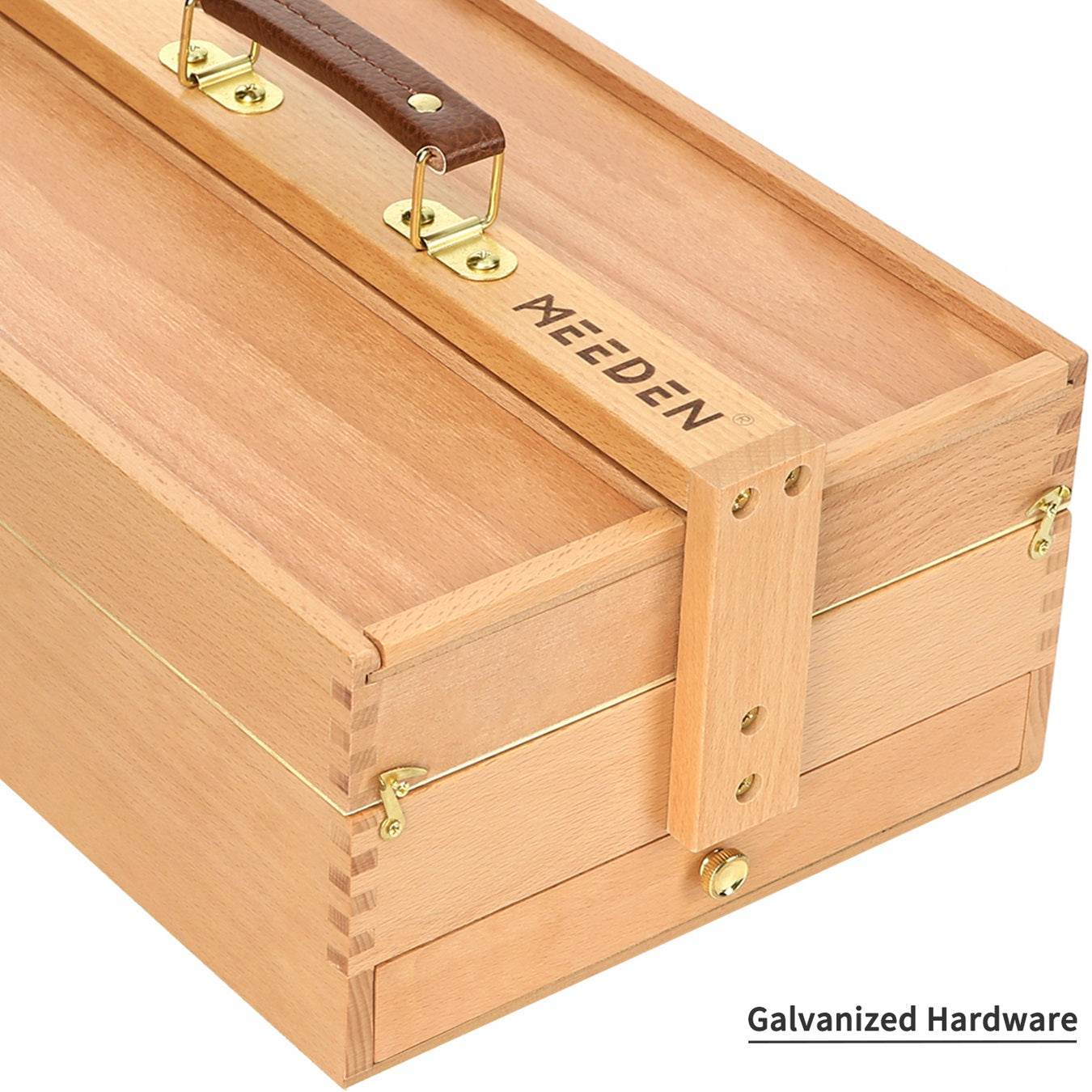 Wooden Art Supply Storage Box-HBX-7