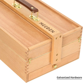 Wooden Art Supply Storage Box-HBX-7