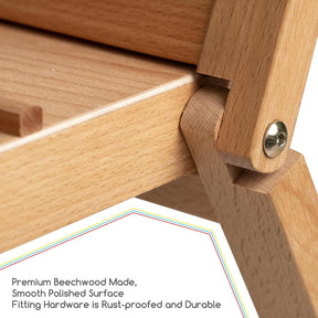 MEEDEN Folding Print Rack Natural Wood -Large
