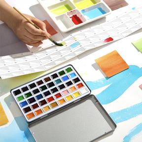 MEEDEN Professinal Watercolor Paint Set: 40 Colors Semi