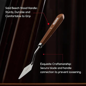 MEEDEN 6-Piece Artist Palette Knife Set with Stainless Steel Blades