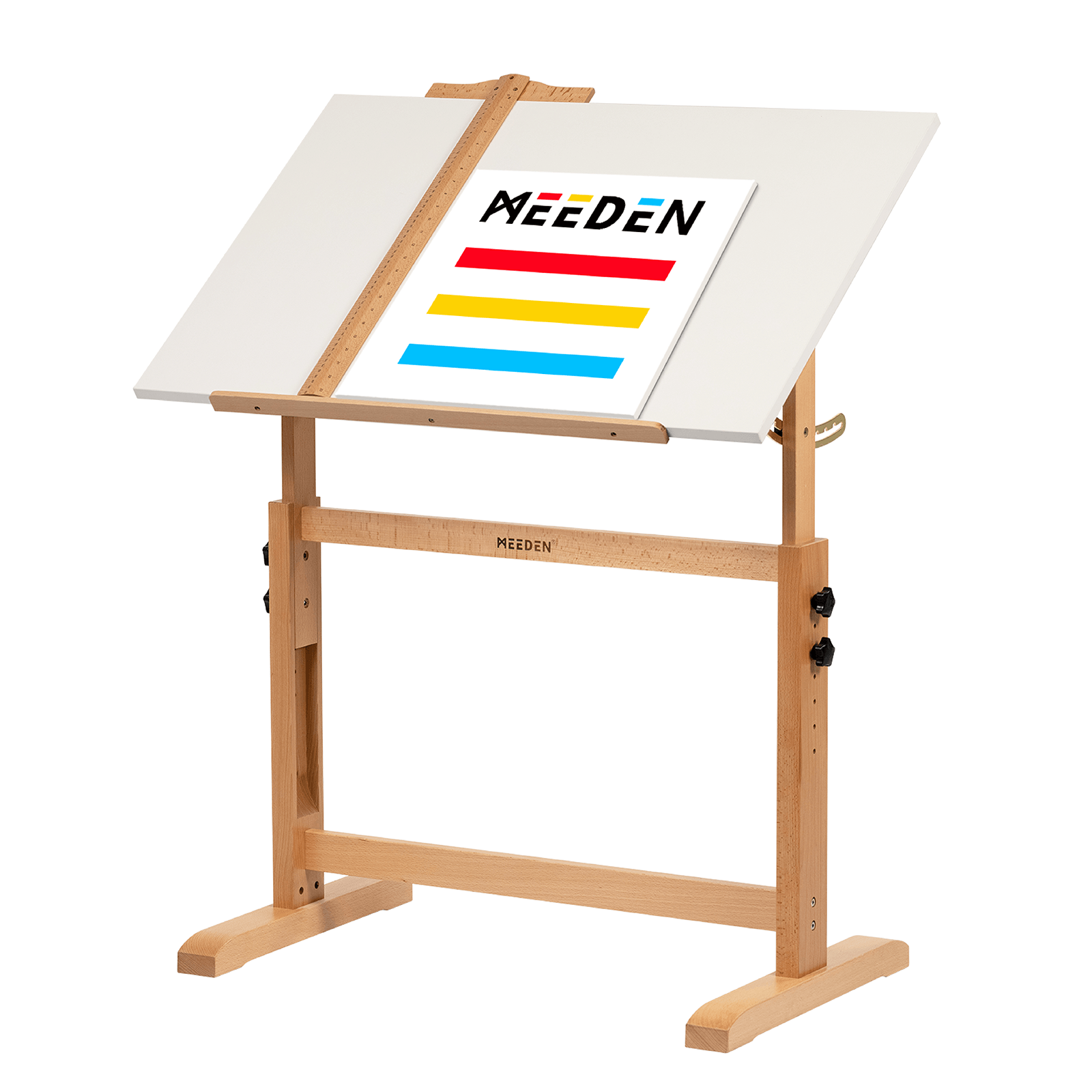 MEEDEN Adjustable Wooden Drafting Table, White-XSZ-5