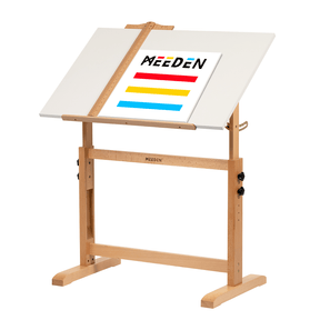 MEEDEN Adjustable Wooden Drafting Table, White-XSZ-5