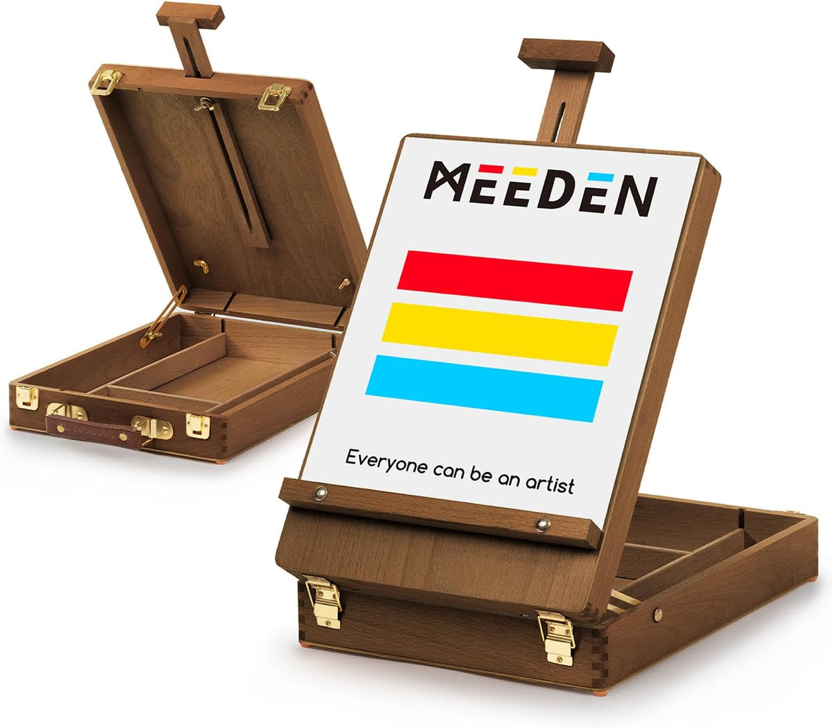 MEEDEN Tabletop Art Sketchbox Easel-AFB-6060-QHT-HBX-3