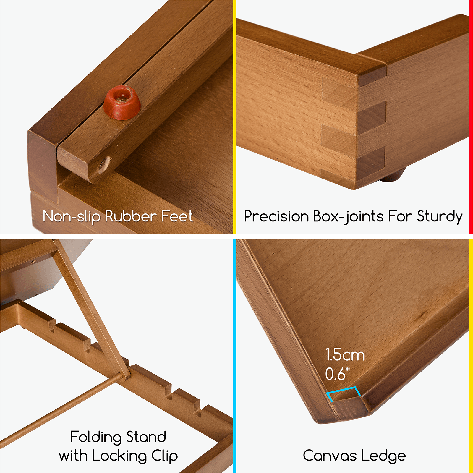 MEEDEN Extra Large Desk Easel-Walnut-Beechwood