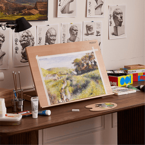MEEDEN Extra Large Desk Easel-Walnut-Beechwood