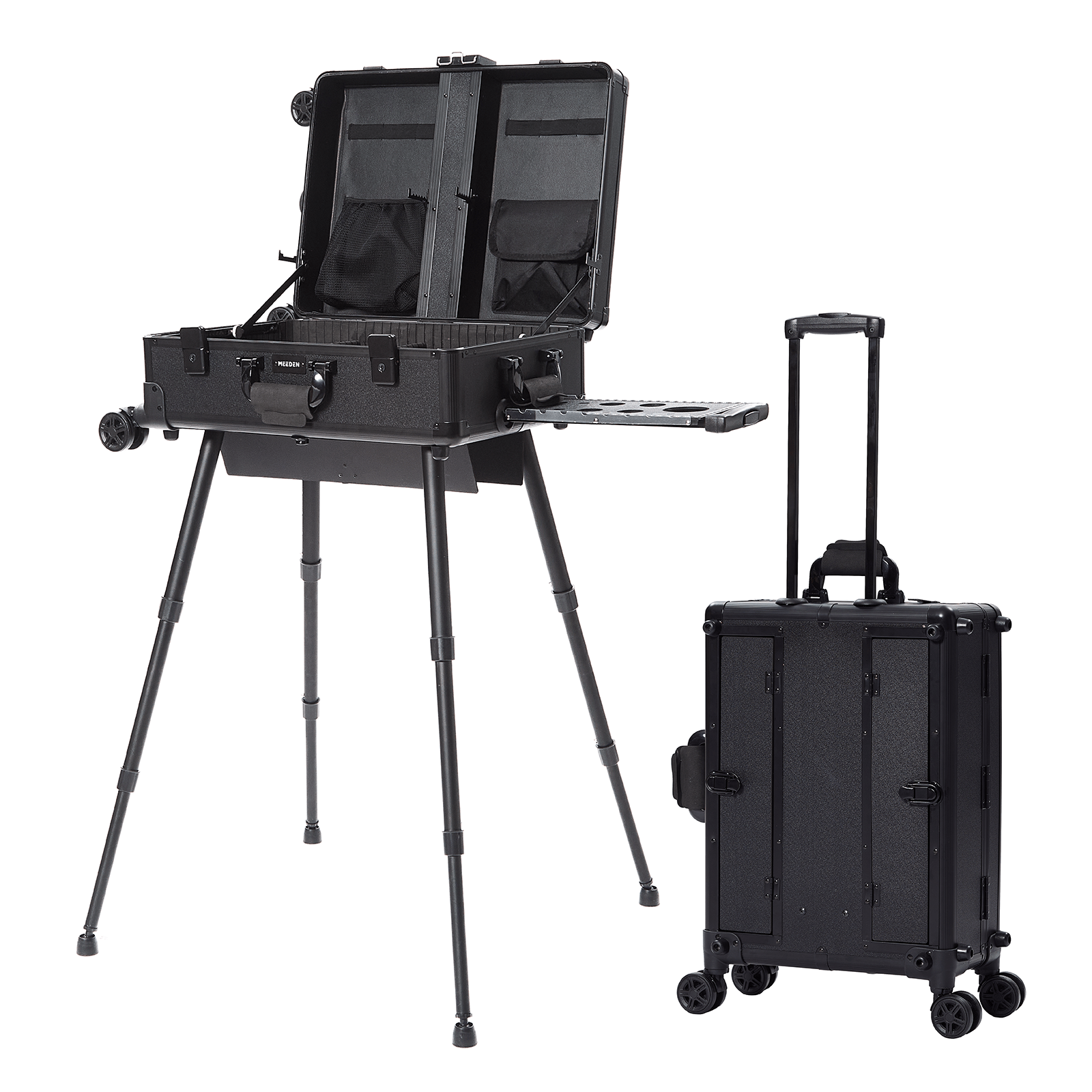 MEEDEN 3-in-1 Portable Plein Air Easel Box with Wheels