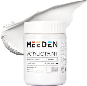 MEEDEN Titanium White Acrylic Paint: 300ml/ 10oz-PTA-1078-104