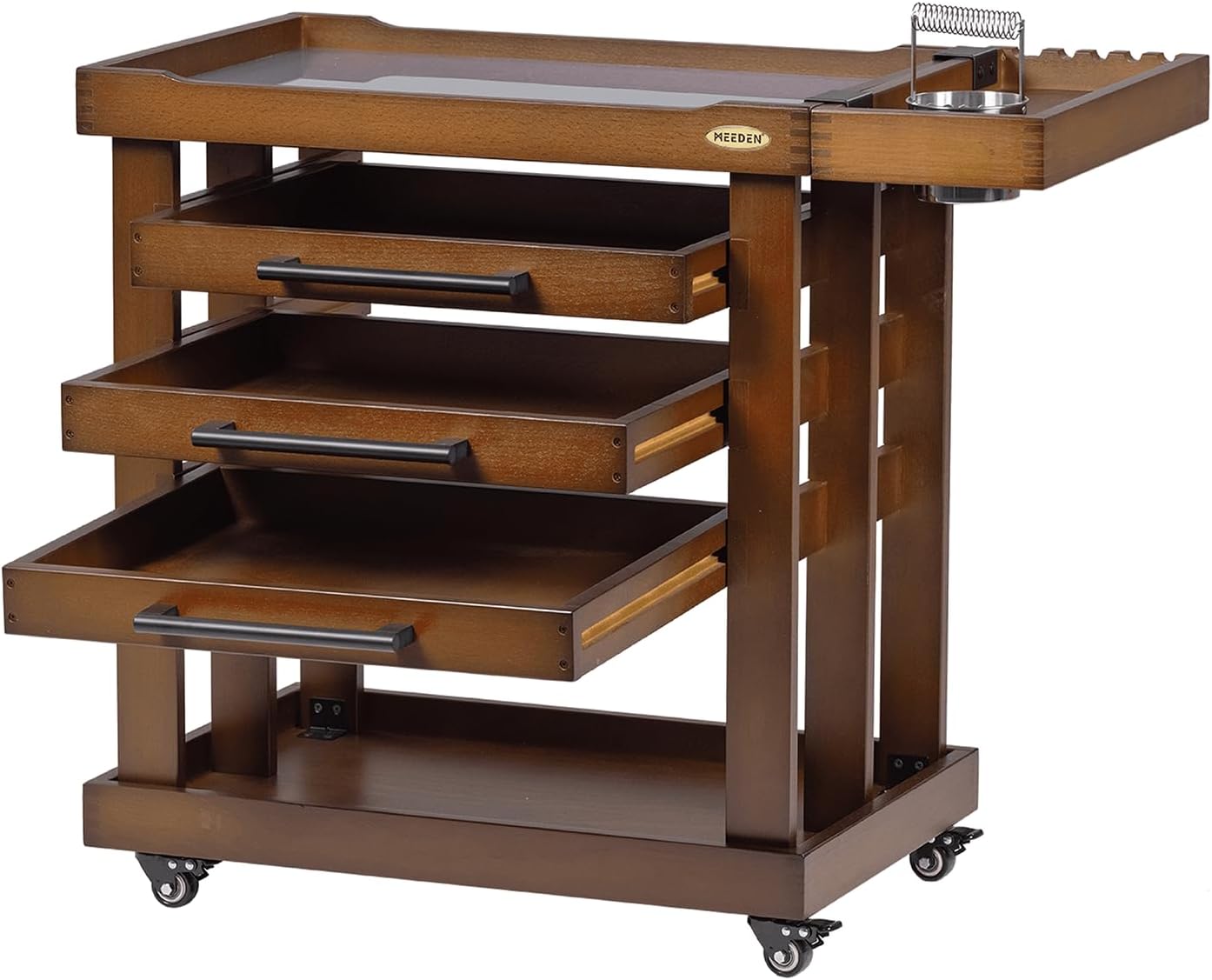 MEEDEN Extra Large Wooden Art Supply Storage Cart